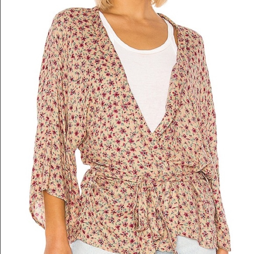 NWT Jen's Pirate Booty Crowne Kimono in Dusty Rose